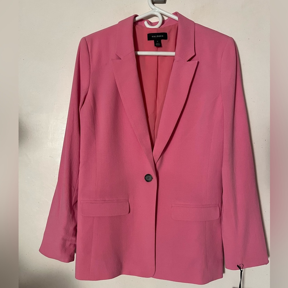 Halogen pink oversized blazer